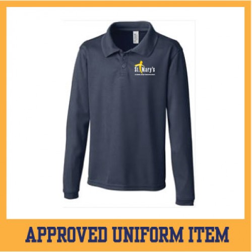 BAW Long Sleeve Polo - Youth